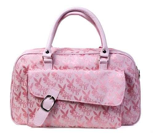 P126 Playboy Bunny Pink Fabric Hand Carry Bag