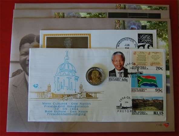 * Large Mandela FDC collection plus UNC R5 *
