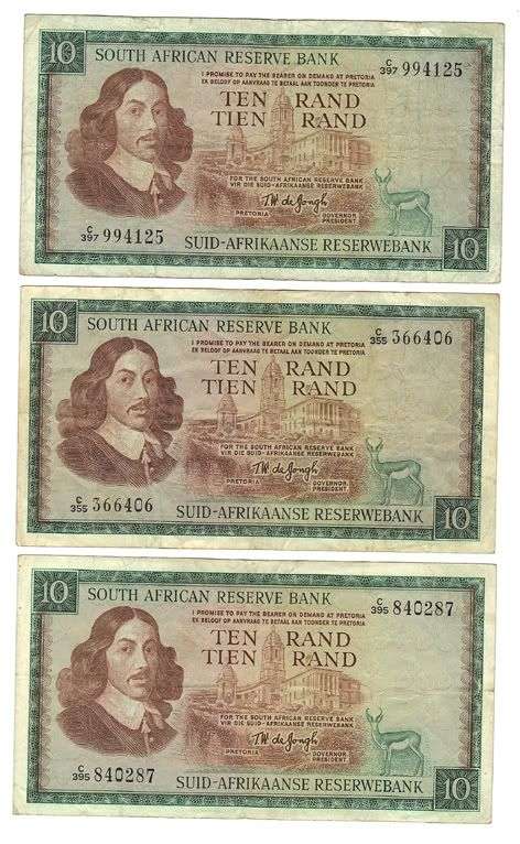 *** 3x de Jongh R10 *** lot 2***