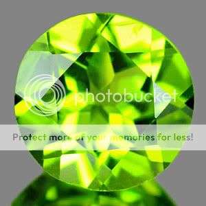 PERIDOT **0.65Cts.**(5.80mm)**Calibrated** Dazzling Natural Green Peridot! - 100% Natural!