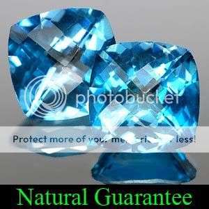AAA ***3.21Ct.**(Pair)*** Beautiful Natural London Blue Topaz Gemstones  - Exact Photos!