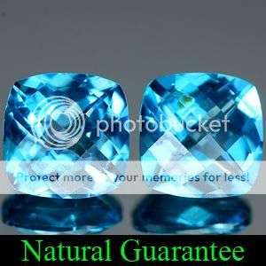 AAA ***3.03Ct.**(Pair)*** Beautiful Natural London Blue Topaz Gemstones  - Exact Photos!