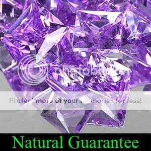AAA 5.33Cts (20 Pcs) Square Princess Cut Purple Amethyst Gemstone Lot - Winner Receives all 20 Pcs