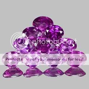 2.17 Cts**(10 Pcs)* Dazzling Natural Purple Pink Oval Garnet Gemstone Lot - Winner Takes All 10 Pcs!