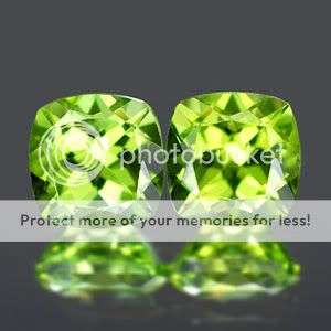 PERIDOT **1.82Cts.**(2 Pieces)**Calibrated** Dazzling Natural Green Peridot MATCHING PAIR!