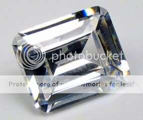 6.00Cts*(1Pc)* EMERALD Cut AAAAA 10 X 8mm Diamond simulate - FINEST AFFORDABLE DIAMOND SIMULATE