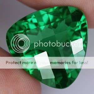 AAA 13.60 CT. GORGEOUS TOP GREEN TRILLION CHECKERBOARD CUT AMETHYST GEMSTONE - Exact Photos!