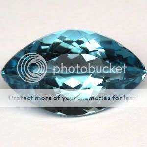 EXQUISITE!  26.35 CT AQUA BLUE MARQUISE CUT QUARTZ  - Exact Photos!