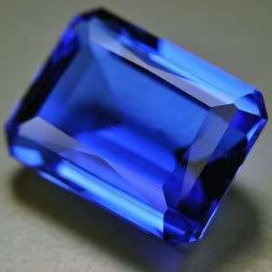 13.00ct - FLAWLESS BLUE TANZANITE QUARTZ OCT LOOSE GEM
