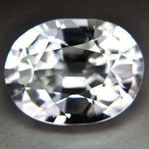 11.10ct - FLAWLESS  VIVID WHITE TOPAZ OVAL LOOSE GEMSTONE