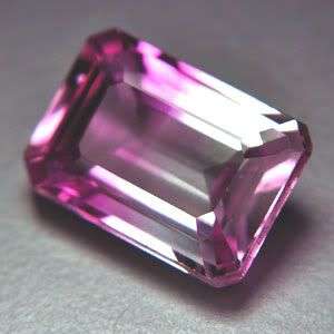 6.85ct - FLAWLESS BI-COLOR PINK WHITE TOURMALINE LOOSE GEM