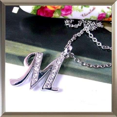 Rhinestone Initial Pendant! So pretty!