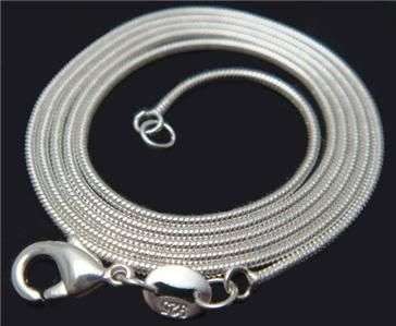 925 sterling silver 1mm snake Slippy Chain 18"