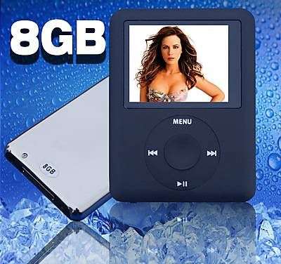 8GB silver MP3 MP4 MUSIC VIDEO PLAYER 3RD GEN