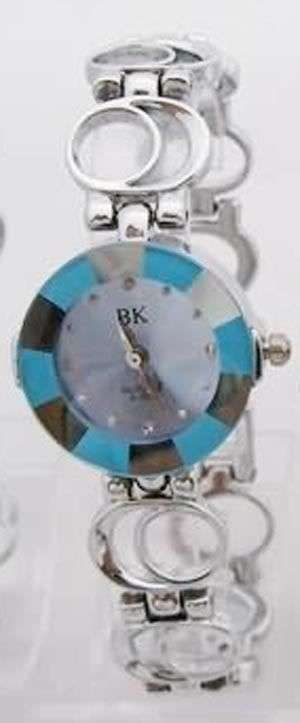 STUNNING BLUE AND SILVER BRACELET WATCH! STUNNING!