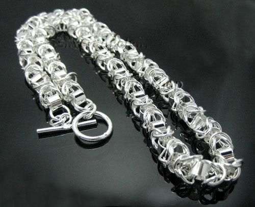 STUNNING STERLING SILVER TOGGLE CHAIN