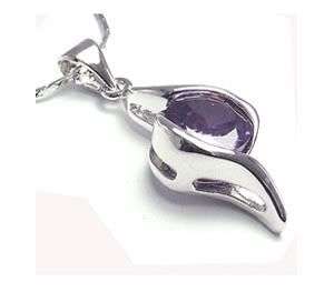 Stunning 18k gp Designer Pendant with Sim Amethyst