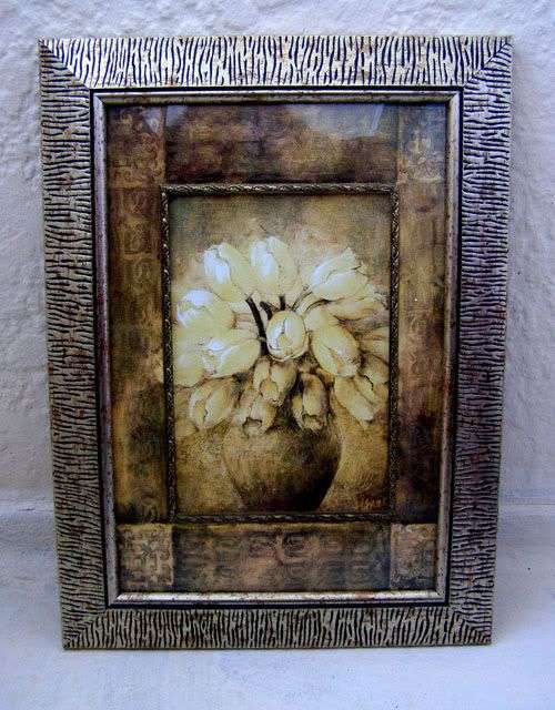 Stunning ANTIQUE framed Painting 47X34.5 CM