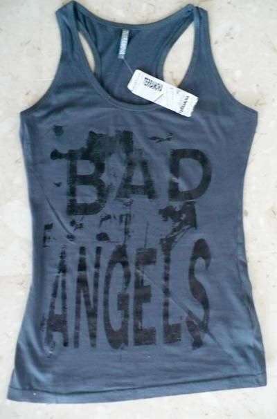 ITALIAN DESIGNER Bad Angel black and grey vest