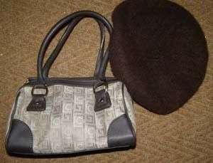 Very cute LIZ CLAIBORNE bowler bag bought in COSTA RICA *free hat*