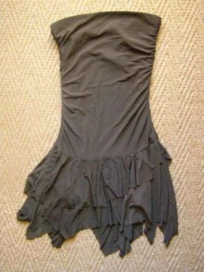Stunning brown boobtube dress YDE velvet *never worn!*