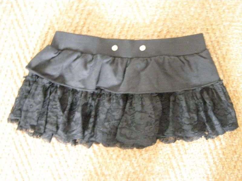 Cute black frilly MIX skirt BRAND NEW tags still attached!