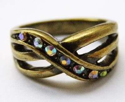 Designer antique style 18kgp ring *NEW STOCK!*