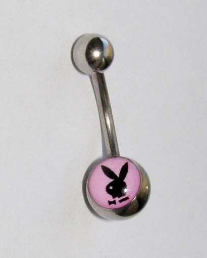 PLAYBOY BUNNY BELLY RING!