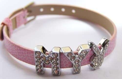 Stunning light pink PLAYBOY diamante bracelet!