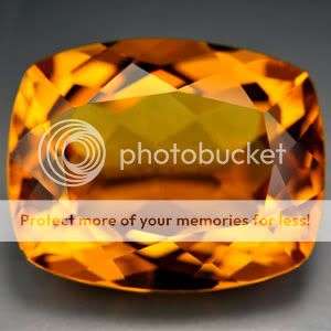 UNHEATED MASSIVE  - 22.35ct - FLAWLESS YELLOW GOLD CITRINE CUSHION GEMSTONE