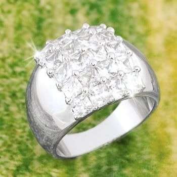 R171 Gorgeous Round Cut Simulated Diamond Engagement Wedding Ring Size 8