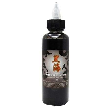 High Quality Pro KOKKAI SUMI Black Ink 4OZ,Tattoo industry-favorite KOKKAI SUMI Black Ink.