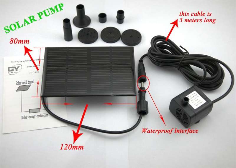 SOLAR PUMP Water Pump Garden Plants Watering Kit Solar Power Fountain Soar Pump/Water Pump, 