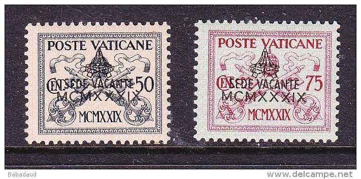VATICAN: 1939 death of Pius XI, 50c, 75c,MNH *