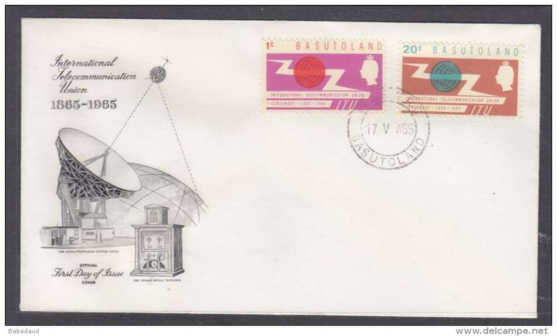 Basutoland :Elizabeth II, 1965 itu 1st Day Cover, MASERU c.d.s, unadressed