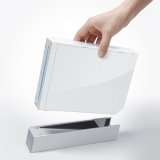 Wii with cradle
