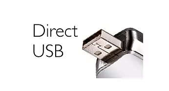 Direct USB for easy file transfers - without cables