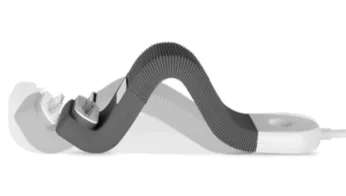 Integrated, flexible stand gives iPhone/iPod a place to sit
