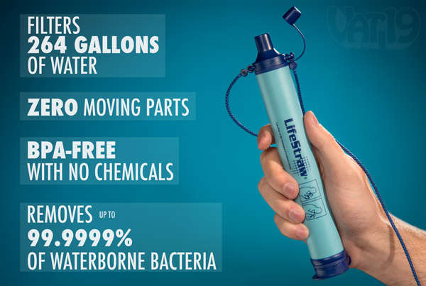 Features and specifications of the LifeStraw Water Filter.