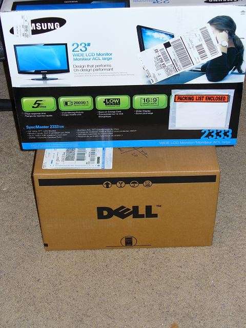 DELL MINI 2.8GHZ CORE 2 DUO DVD/RW w/ 23" LCD NEW
