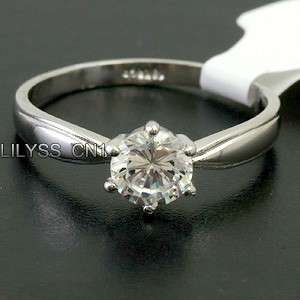 .70 ct Simulated Diamond 18K GP CZ Ring 023RW Sz 6