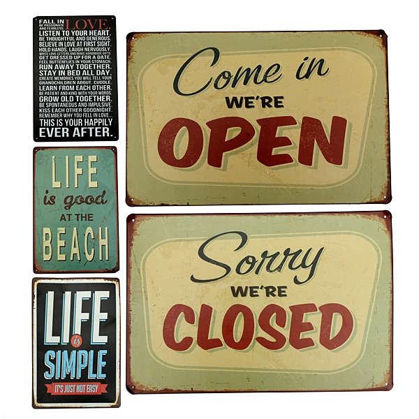 Tin Sign Vintage Metal Plaque Home Bar Cafe Garage Pub Wall Decor