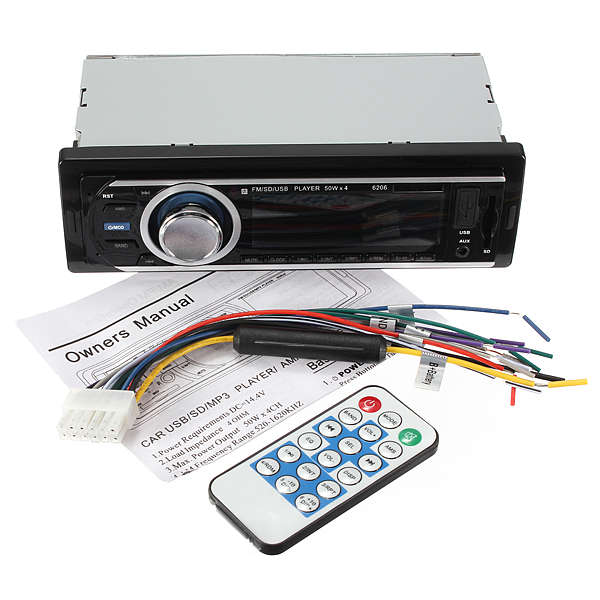 Car Audio Stereo MP3 Player AUX-IN Radio FM With Remote Control