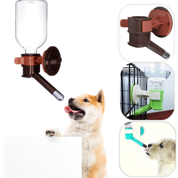 Dog Auto Water Feeder Hanging Bottle Drinking Fountain Dispenser Pet Cat Puppy
