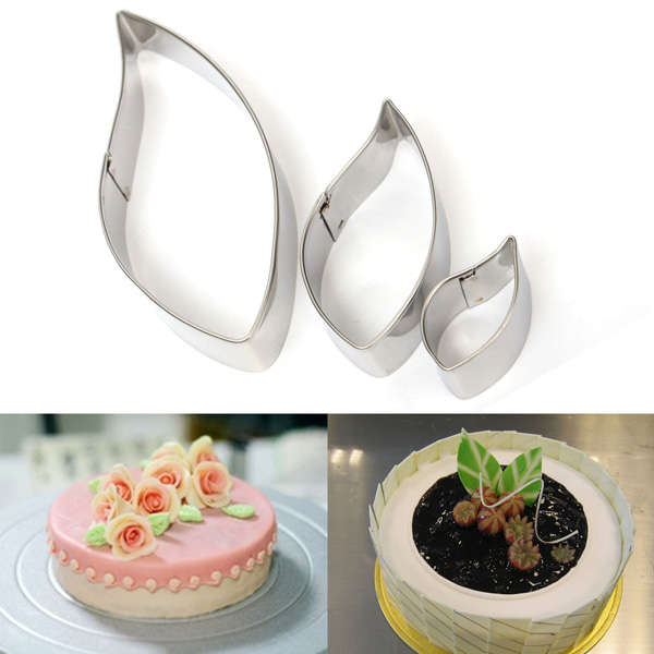 Stainless Steel Leaves Cookie Cutter Cake Biscuit Pastry Craft Baking Mold