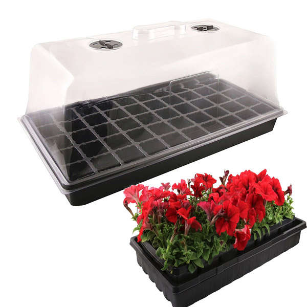 50 Holes Vegetable Flower Seeds Growing Box Plant Seedling Tray Garden Tool