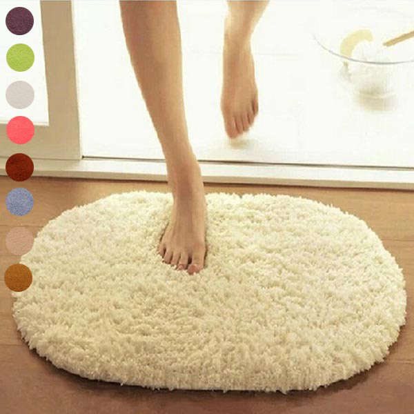 30x50cm Multi-colors Anti Slip Soft Fluffy Carpet Bathroom Floor Non-slip Mat