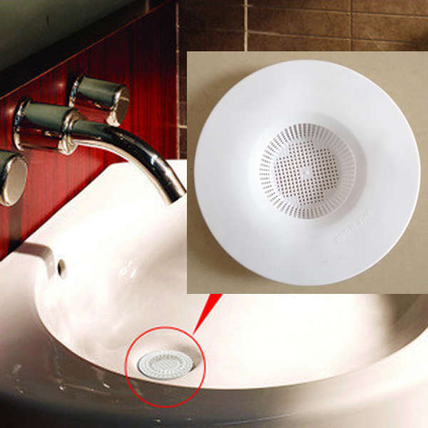 Kitchen Bathroom Outfall Filter Hair Strainer Drain Cover Plug