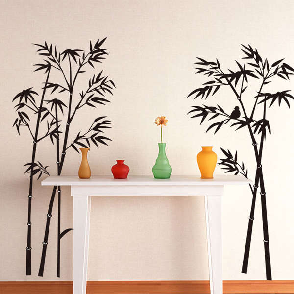 Bamboo Wall Sticker Removable Art Home Livingroom Decor
