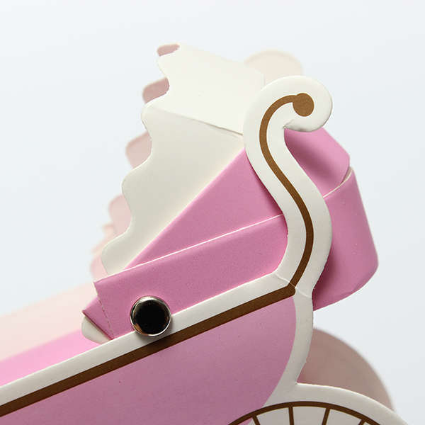 10Pcs Baby Stroller Shape Gift Box Wedding Baby Shower Party Favor Decoration Gift Boxes